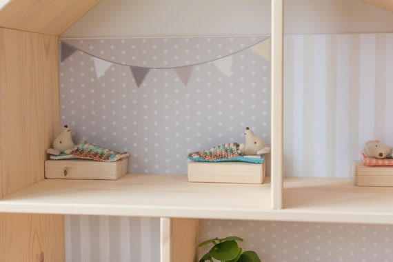 Creamy Latte Wallpaper Decal for IKEA FLISAT Dollhouse IKEA - Etsy