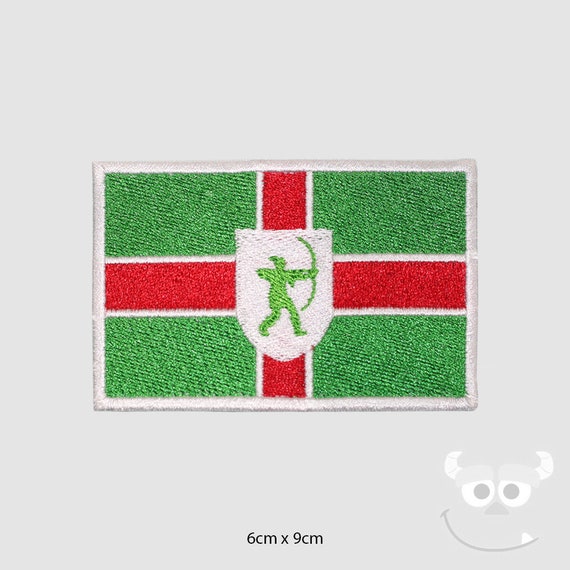 NORFOLK England County Flag With Name Embroidered Iron On Sew On Patch Badge NORFOLK England County Flag With Name Embroidered Iron On Sew On Patch Badge