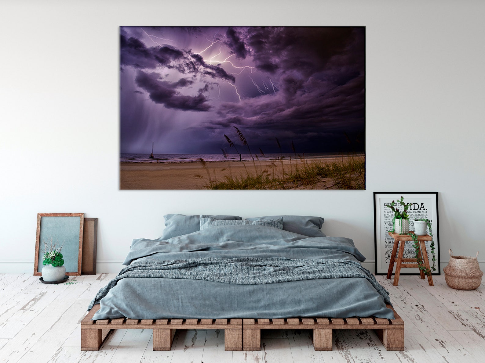 Storm Canvas Landscape Wall Art Storm Canvas Art Storm Etsy
