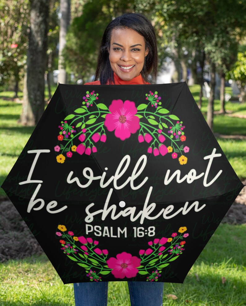 Scripture Umbrella Christian Bible Verse Umbrella Will Not Etsy