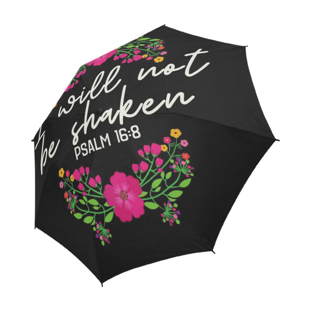 Scripture Umbrella Christian Bible Verse Umbrella Will Not Etsy