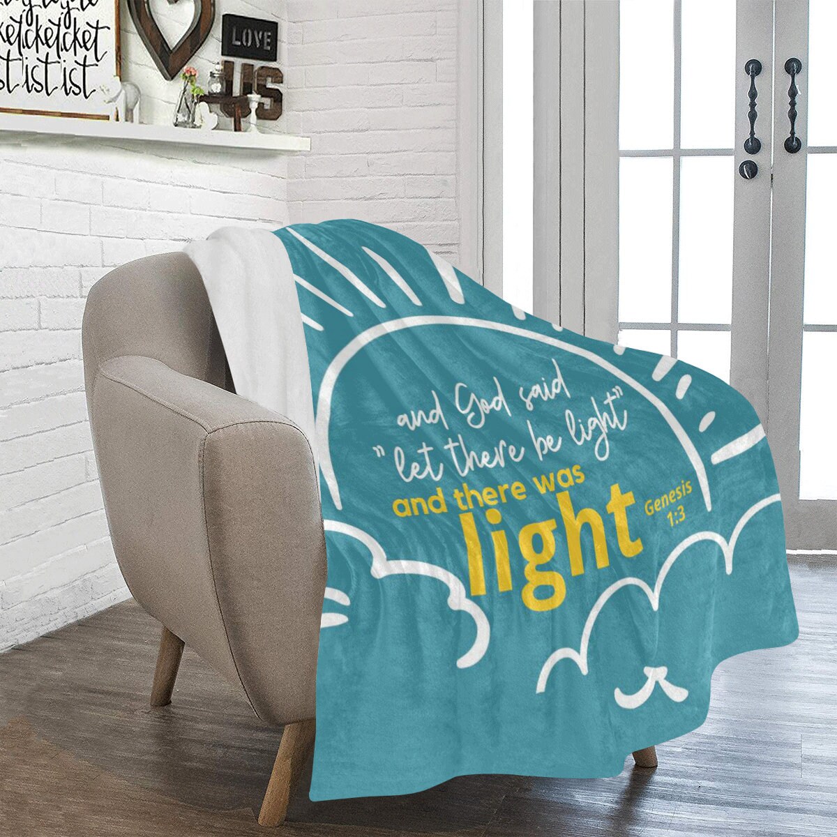 Scripture Cuddle Blanket Throw 50 x 60 Inch Bible Verse Etsy