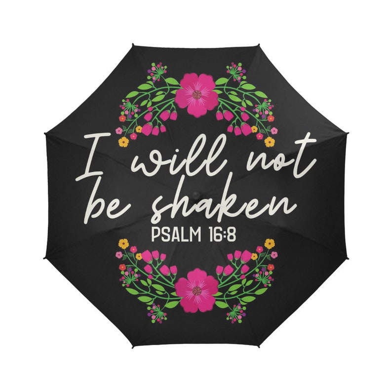 Scripture Umbrella Christian Bible Verse Umbrella Will Not Etsy