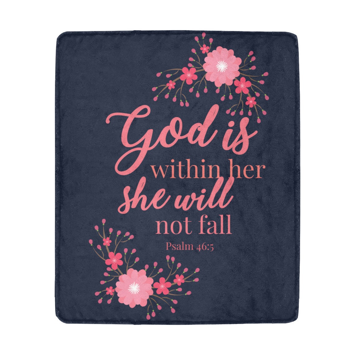 Scripture Cuddle Blanket Throw 50 x 60 Inch Bible Verse Etsy