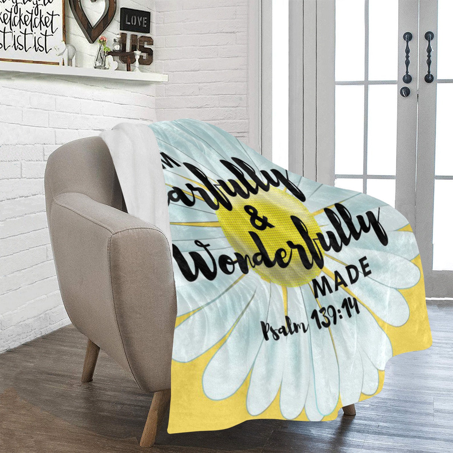 Christian Scripture Cuddle Blanket Bible Verse Throw 50 x 60 Etsy