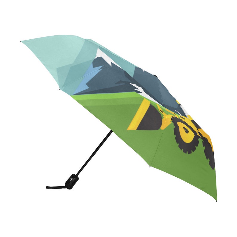 Umbrella Rain Autumn Winter Free Shipping Unique Gift School Nursery Kids Boy Toddler Digger Construction Vehicle Bible Scripture