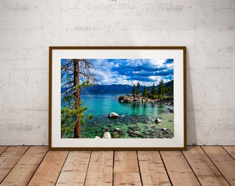Sand Harbor Lake Tahoe Photography, Scenic Wall Art (Digital Download)