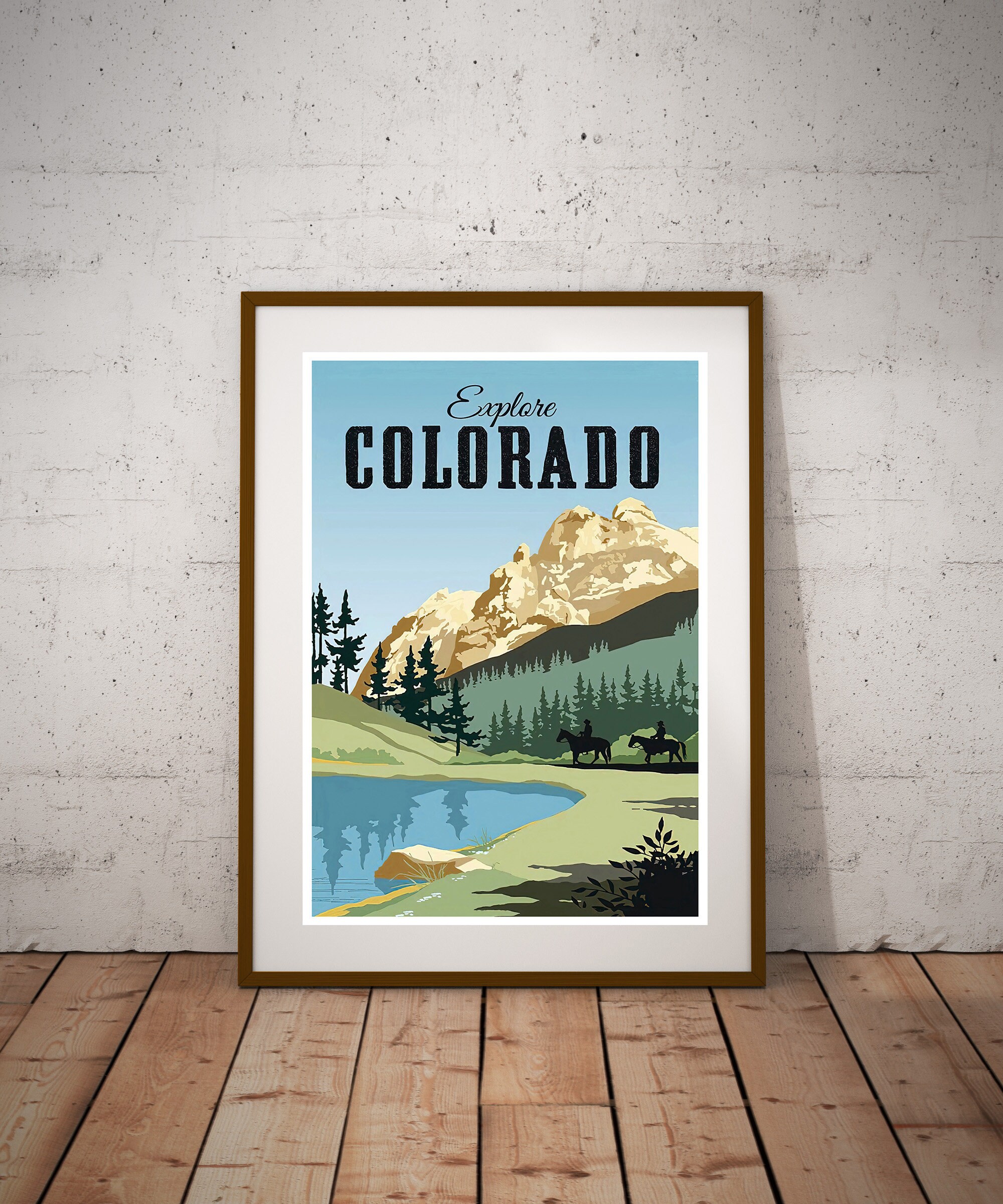 Colorado Poster Colorado Wall Art Colorado Print Travel Etsy