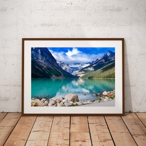 Lake Louise Photo, Lake Louise Canada Print, DIGITAL DOWNLOAD, Banff Photography, Lake Louise Wall Art, Lake Louise Photo Download