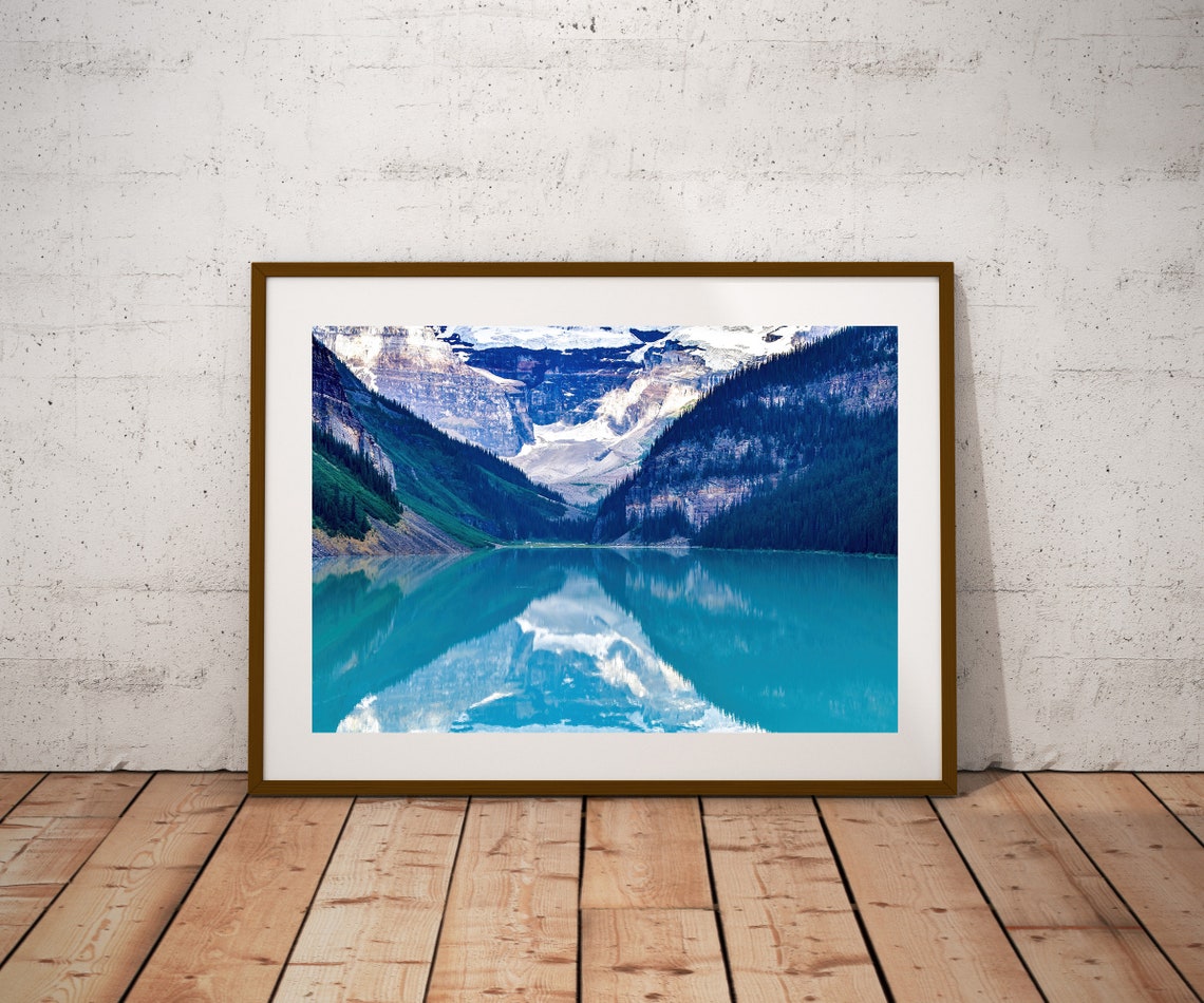 Lake Louise Photo Print Wall Art Scenic Banff Photo Digital Etsy