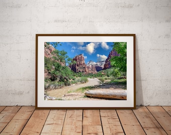 Zion National Park Photo Print, Utah Landscape Photography (Digital Download)