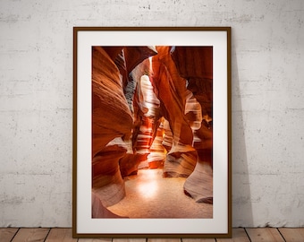 Antelope Canyon Photo Print, Arizona Desert Landscape (Digital Download)