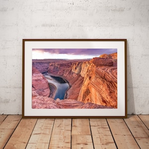 Horseshoe Bend Photo, Arizona Photo, Horseshoe Bend Sunset, Desert Landscape, Digital Download, Arizona Print, Photo Download