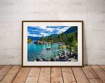 Sand Harbor Photo, Lake Tahoe Photo, Lake Tahoe Photography, Lake Tahoe Wall Art, Sand Harbor Beach, DIGITAL DOWNLOAD, Instant Download