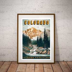 Colorado, Colorado Poster, Vacation Wonderland Poster, Colorado Travel Poster, INSTANT DOWNLOAD, Colorado Wall Art, Printable Wall Art