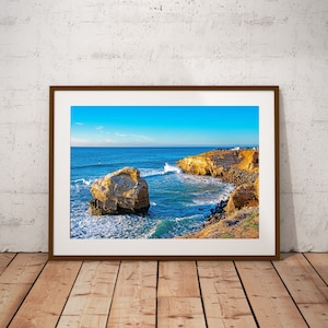 Smugglers Cove Photo, Sunset Wall Decor, Sunset Cliffs Photo, San Diego Photo, San Diego Print, Digital Download, Instant Download