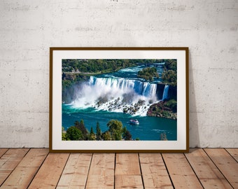 Niagara Falls Photo, Waterfall Wall Art, Waterfall Photo, Travel Photo, Niagara Falls Print, Wall Art, Canada Wall Art, Digital Download