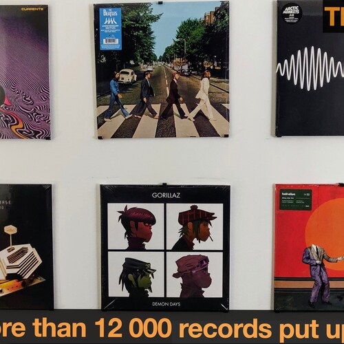 10 Pack Record Album Wall Display Mounts Vinyl Stands Etsy