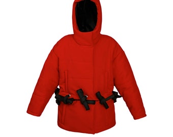 Hooded Transformable Puffer Jacket (made to order)