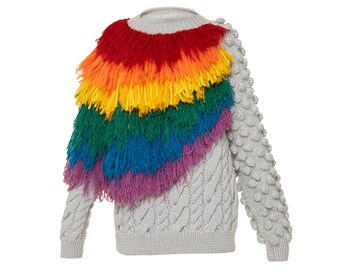 Rainbow Knitted Sweater