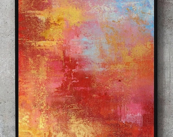 Dipinto astratto con texture, grande dipinto acrilico, dipinto originale su tela, arte murale con texture, pittura ad olio con spatola, decorazione di grandi dimensioni