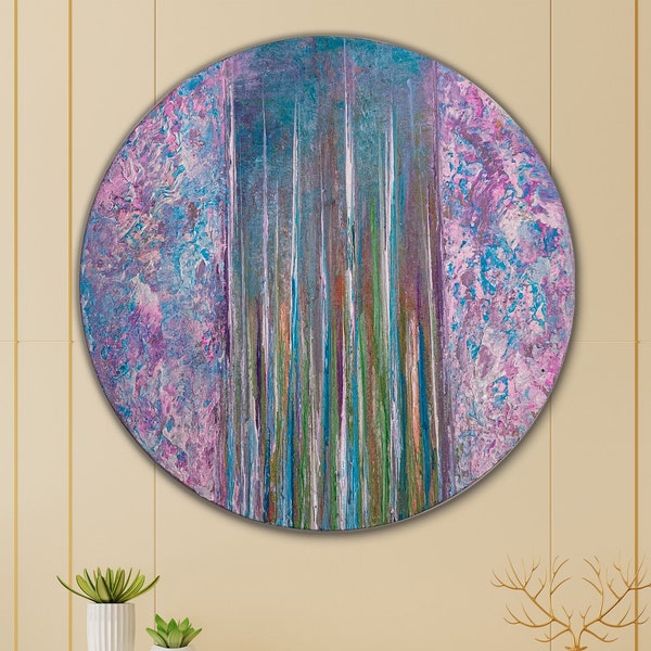 Round Canvas Art Etsy Australia