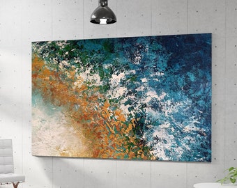 Original Abstract Painting, Extra Large Wall Art, Paintings on Canvas, Abstract Wall Art, Palette Knife Painting, Master Bedroom Wall Decor