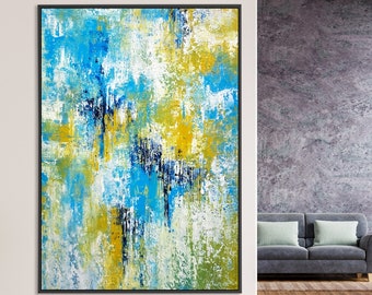 Handmade Textured Painting, Abstract Art Oil Painting, Wall Painting Room Decor, Wall Art Halloween Painting
