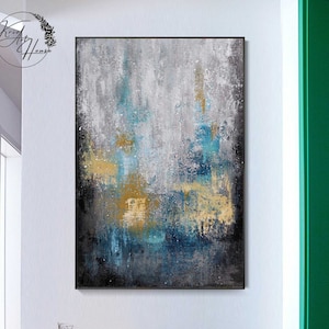 Oversize abstract Art abstract painting Wall Canvas Painting Original Painting Textured art oil painting original Office Décor pallet knife