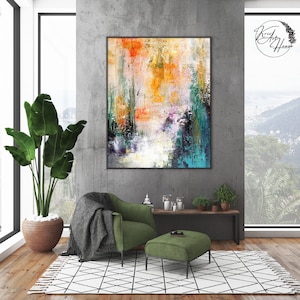 abstract oil painting colorful