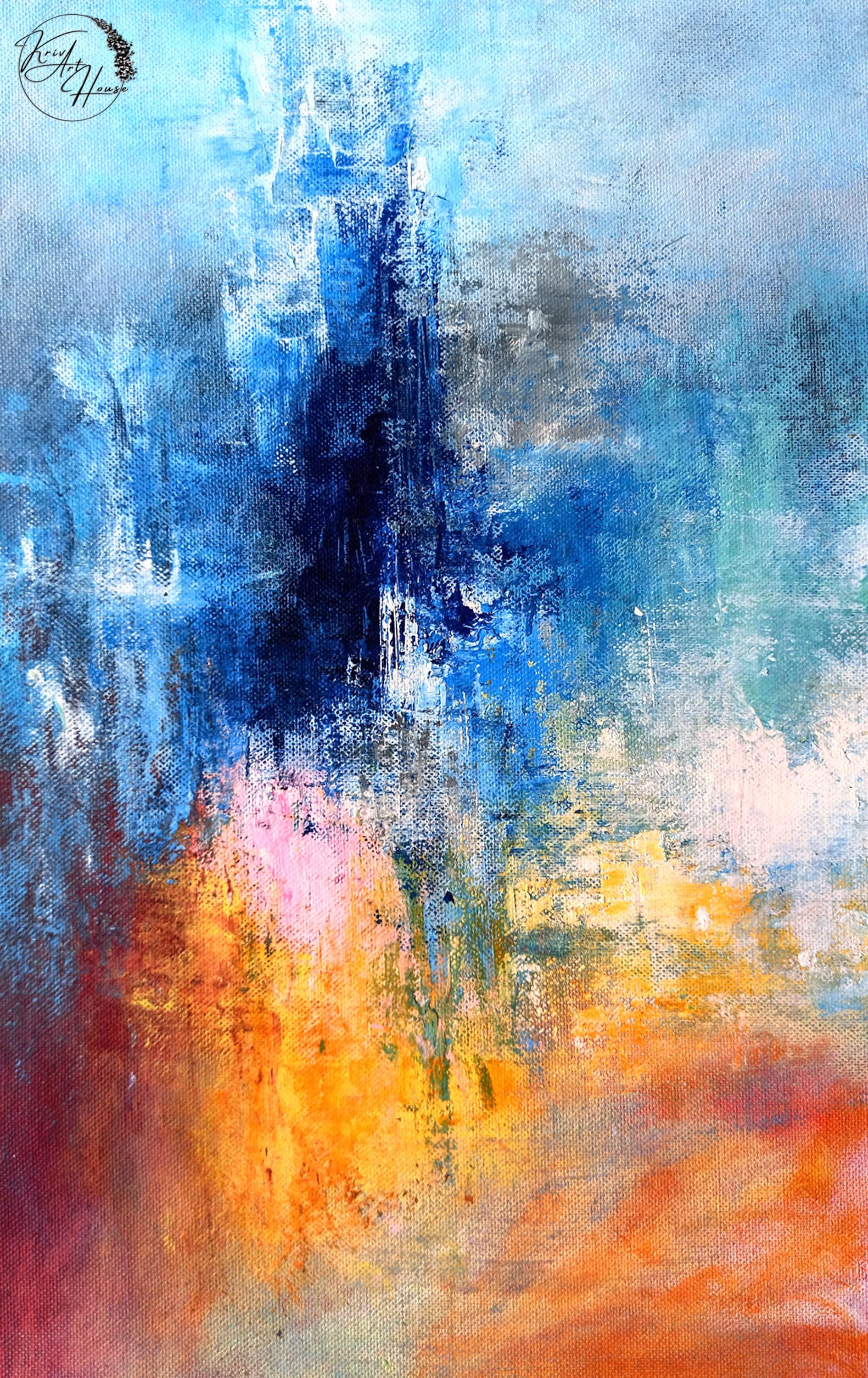 Colourful Abstract Painting, Extra Large Painting, Large Wall Art