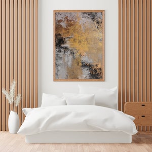 Large Wall Art Extra Large Abstract Painting Gold Canvas - Etsy