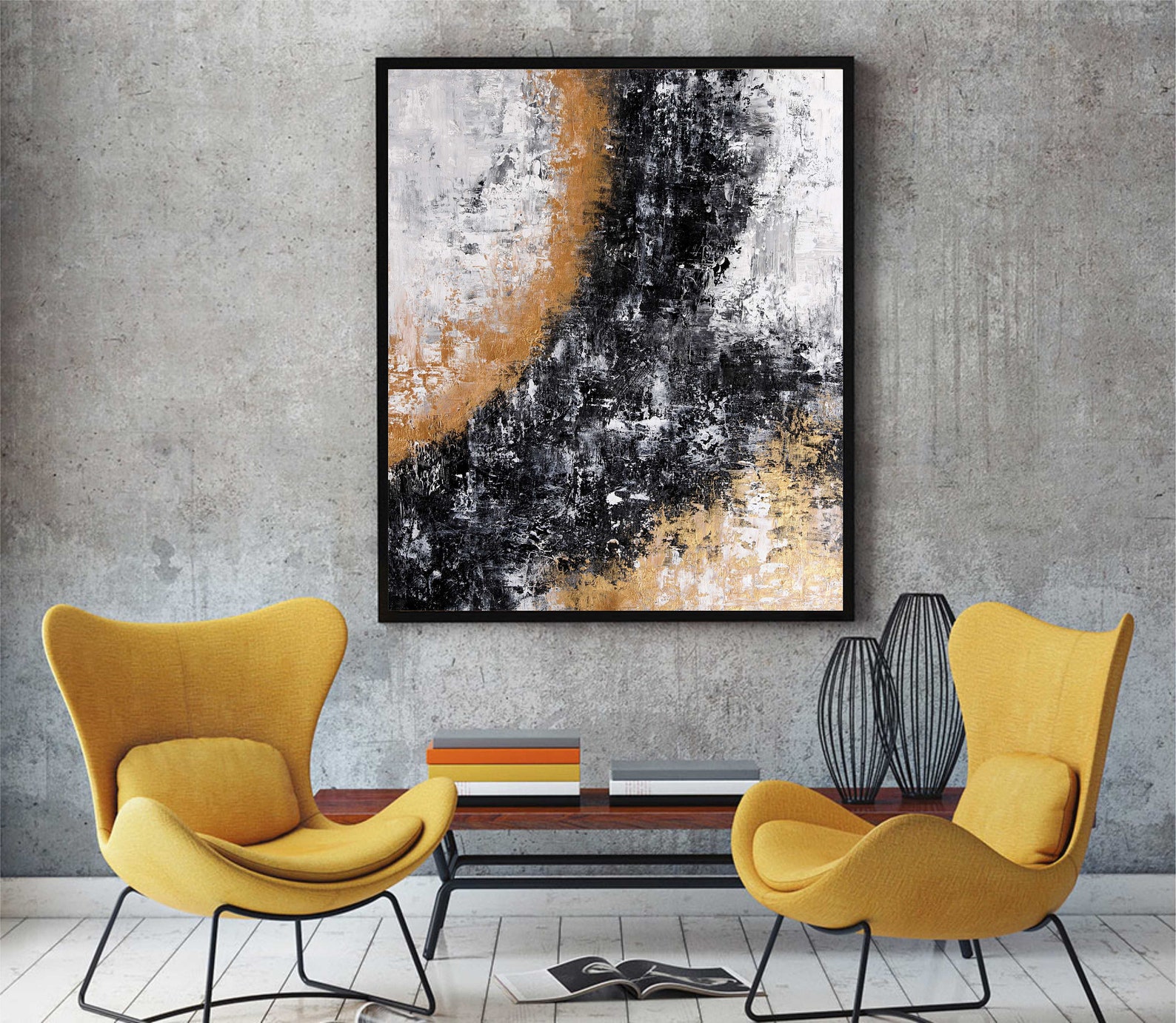 Acrylic abstract Painting xxl Wall art original art Textured Etsy