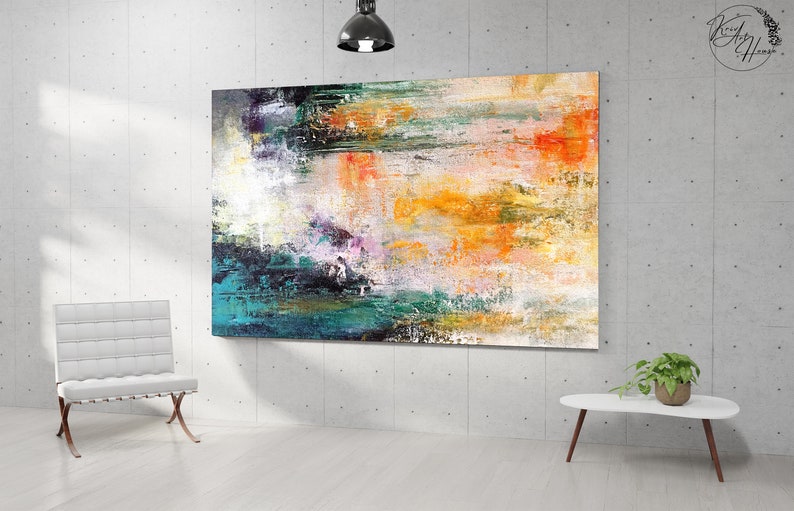 colorful abstract painting wall decor