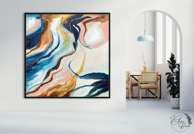 colorful painting on canvas