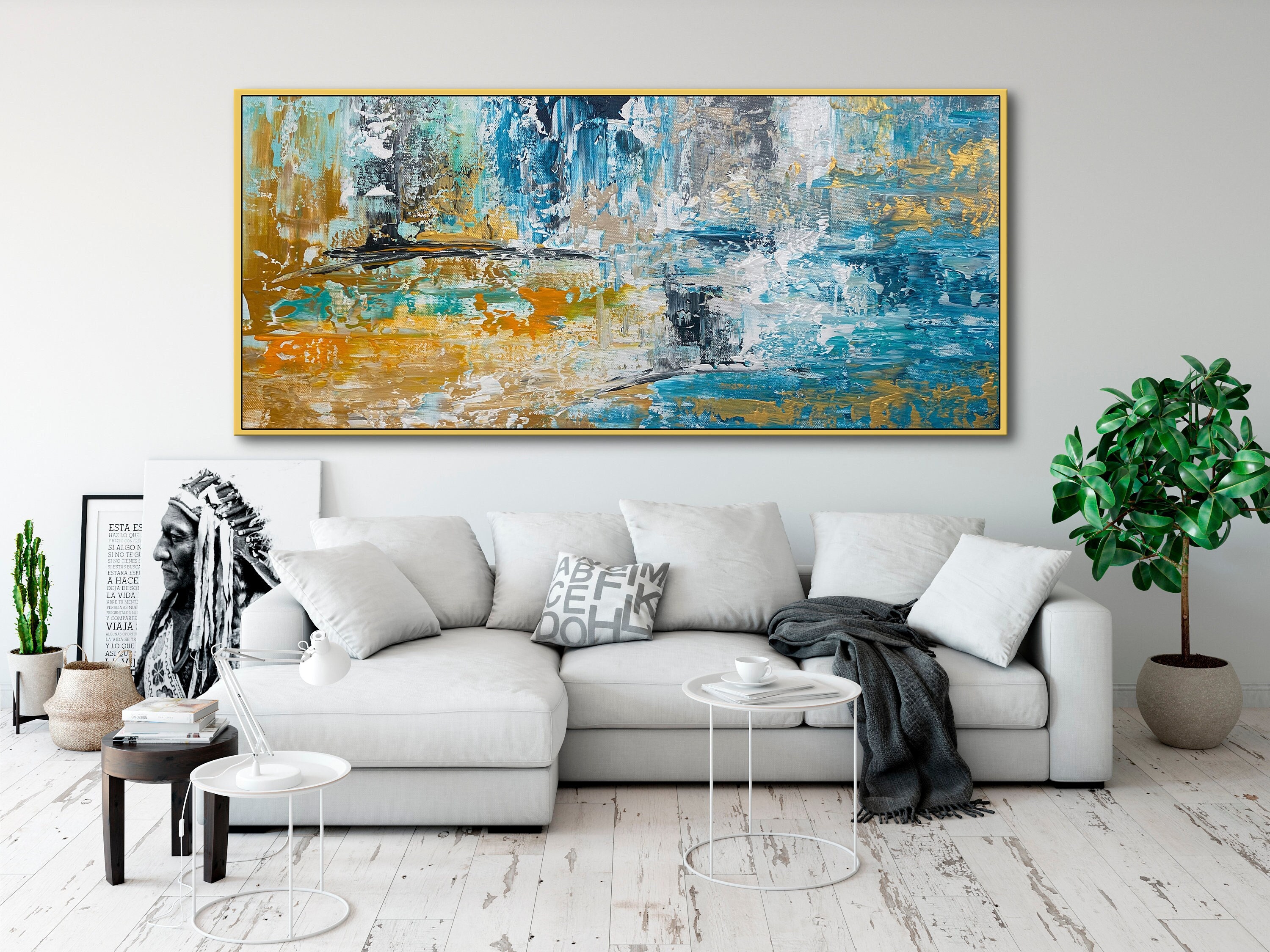 Buy Hand Made Oil Painting Wall Art Large Wall Art Abstract Online ...