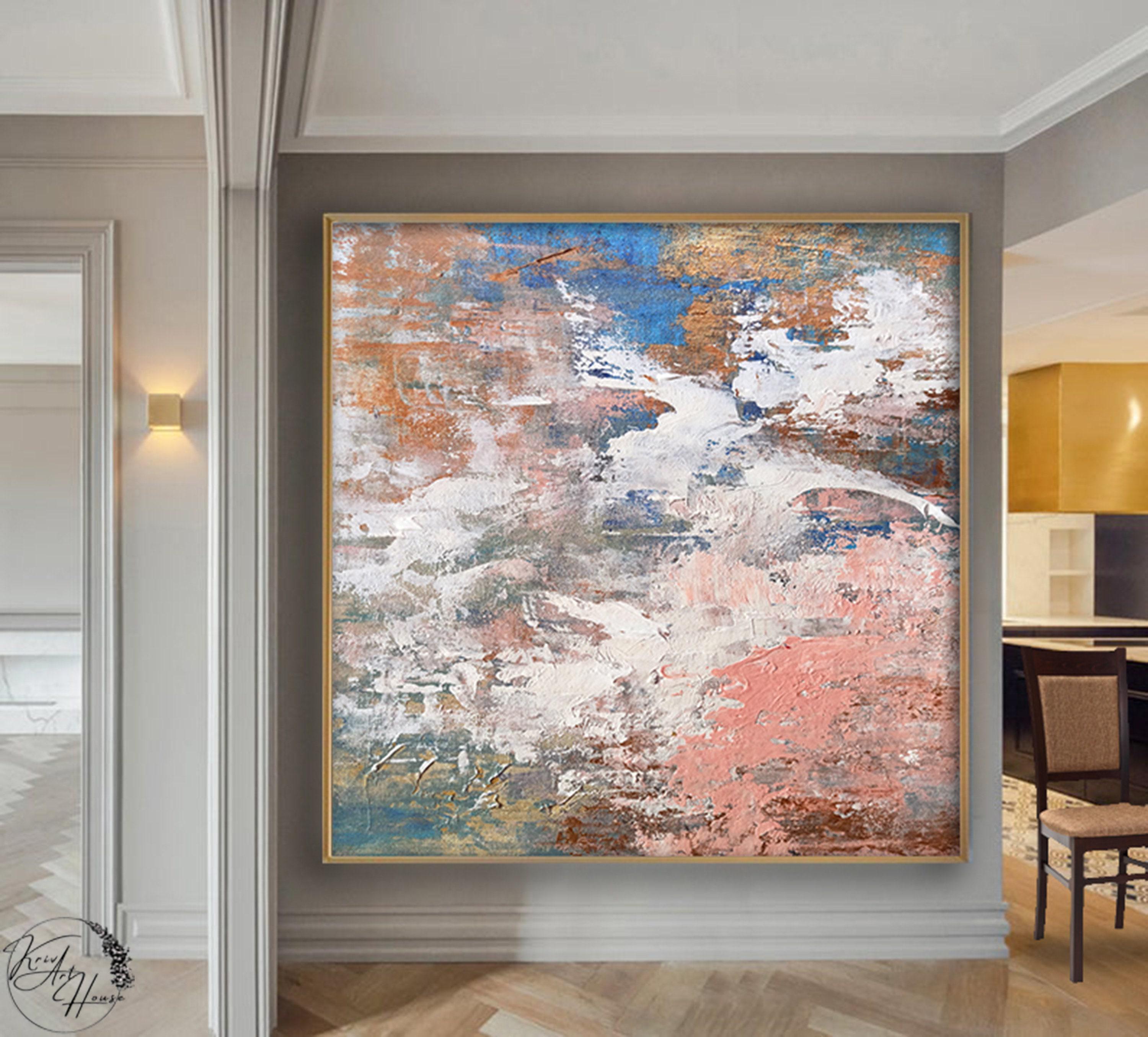Blue Abstract Painting, Abstract Art, Extra Large Painting, XL Painting ...