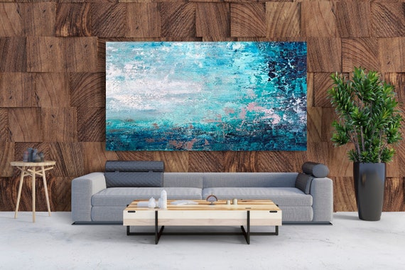 Large Wall Art Colourful Abstract Painting Extra Large - Etsy UK