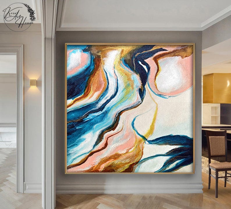 abstract oil painting colorful