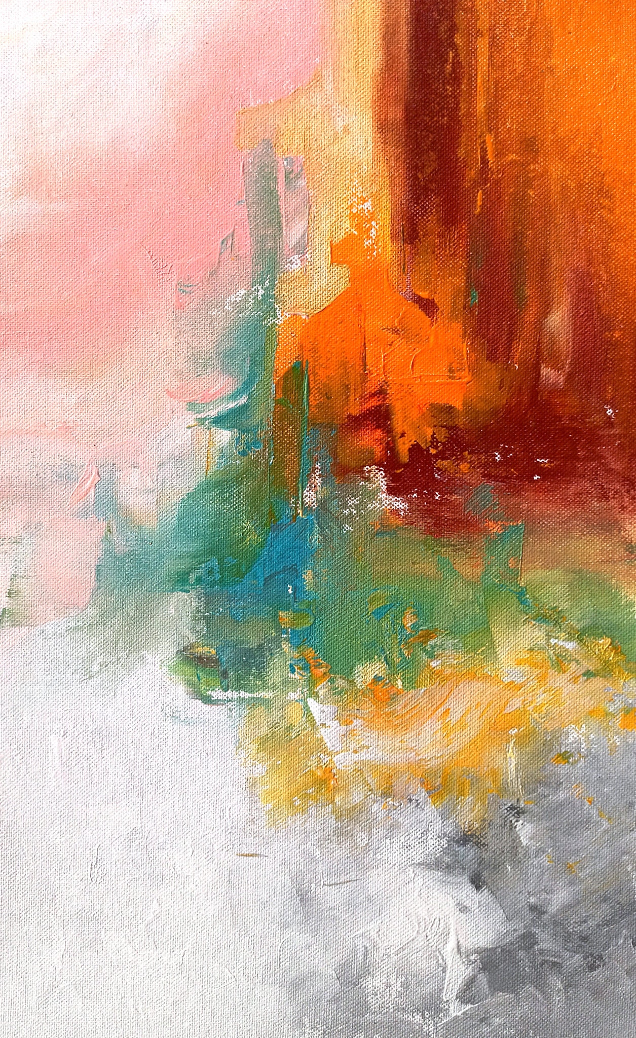 Colourful Abstract Painting Extra Large Painting Xl Etsy