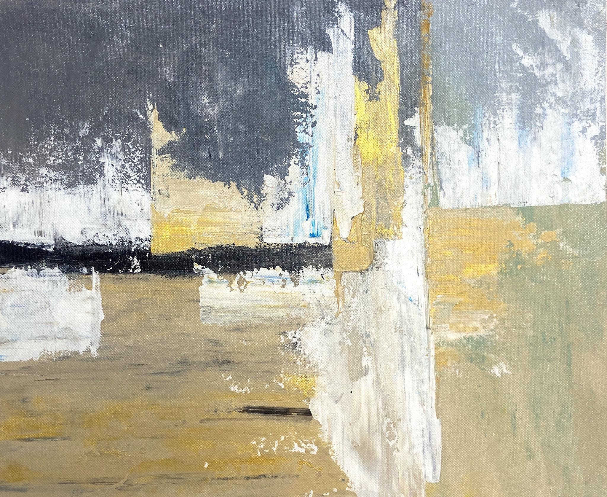 抽象画 グレーと金のキャンバスアート 抽象画 グレーと金のキャンバスアート