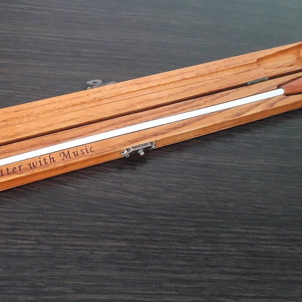 Conductor's Baton In Wooden Case. Engraving of your text