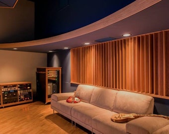 Acoustic panel for home theaters, recording studios and instrument rooms