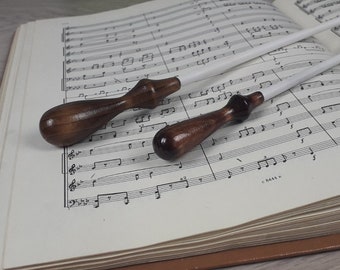 Complected conductor batons for concert and rehearsal