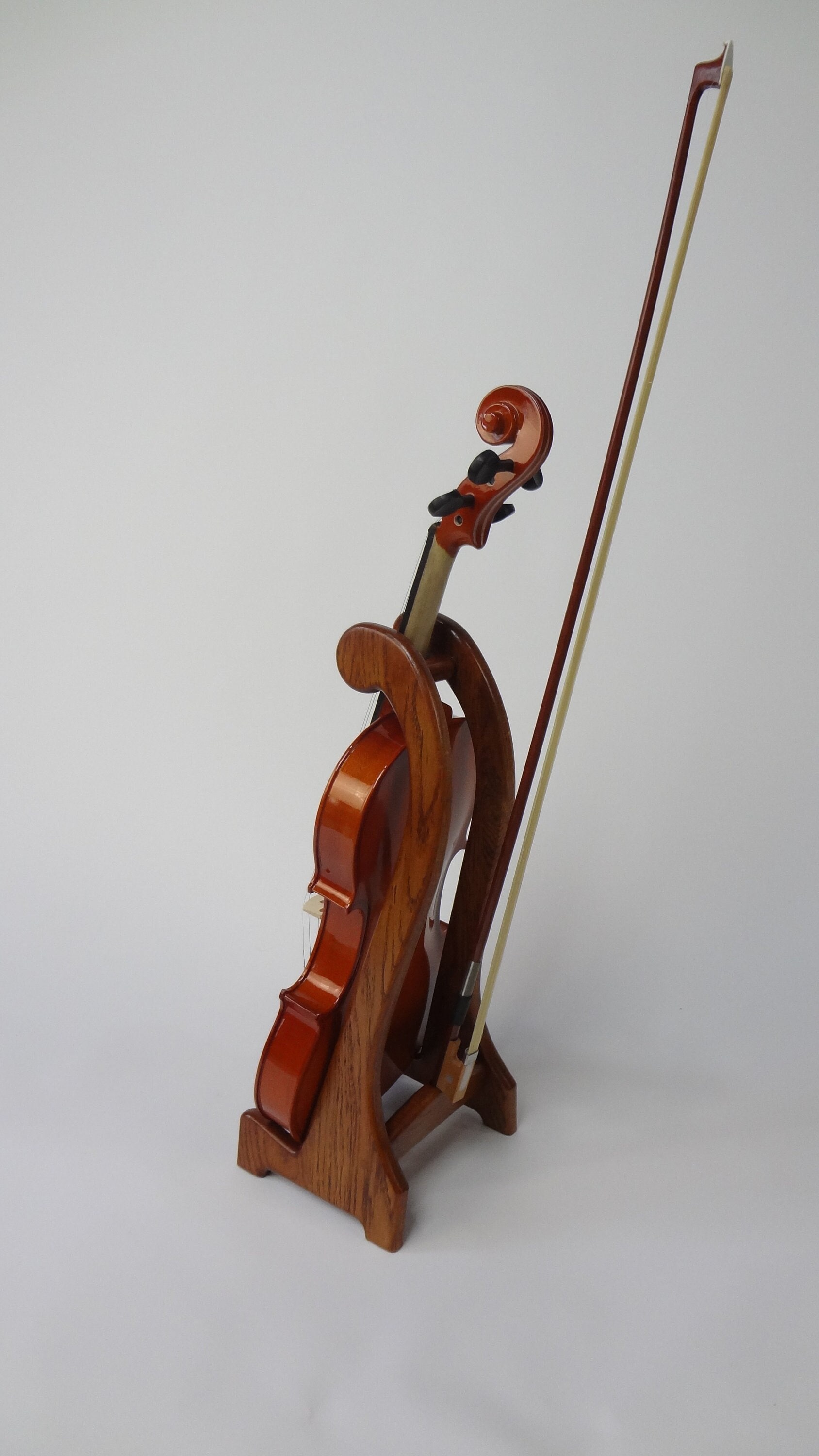 Weiße Geige Wandhalterung Kleiderbügel für Viola, elektrische Violine in  Sonderfarben Schwarz, Grau, Rot, Blau anpassbar. Robust, schön 3D-gedruckt  -  Österreich