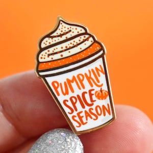 Pumpkin Spice Latte hard enamel pin