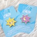 Floral Sun pins 