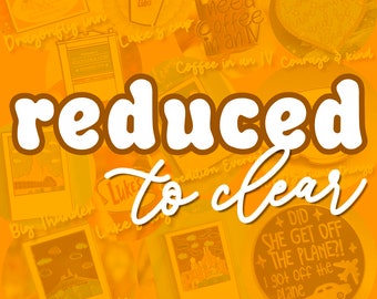 REDUCED TO CLEAR | hard enamel pins