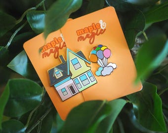 Carl & Ellie’s pin set | Up | Adventure is out there | Paradise Falls