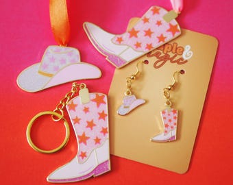 Cowgirl Keychains & Hanging Ornaments